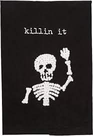 Knotted Halloween towels