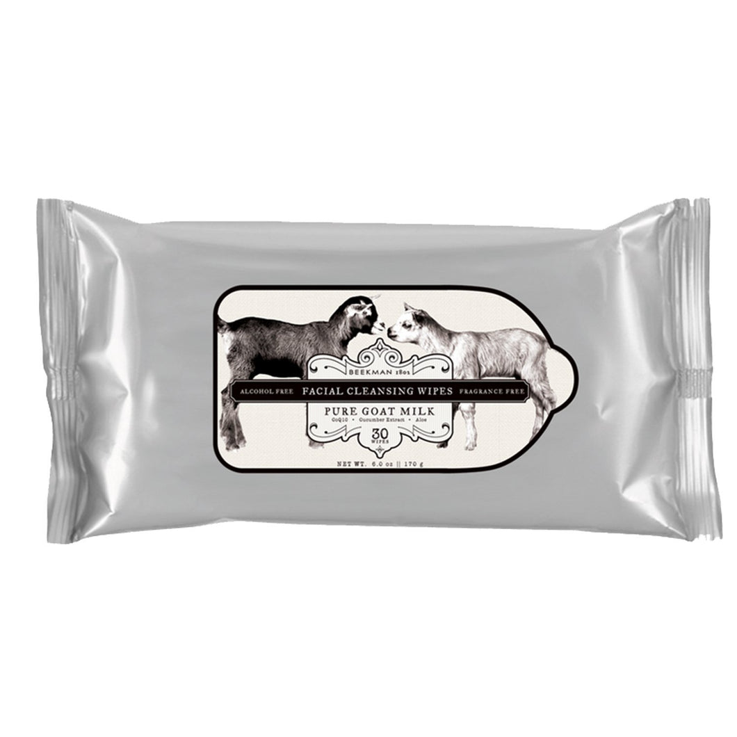 Beekman Facial Cleaning Wipes, Fragrance Free