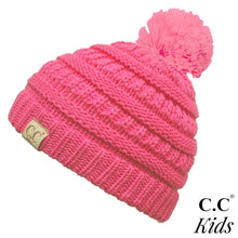 Load image into Gallery viewer, C.C. Kids Solid Knit Pom Beanie
