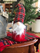 Load image into Gallery viewer, Gnome with Plaid &amp; Polka-Dot Hat Figurine
