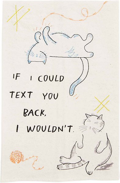 If I Could Text Cat Towel