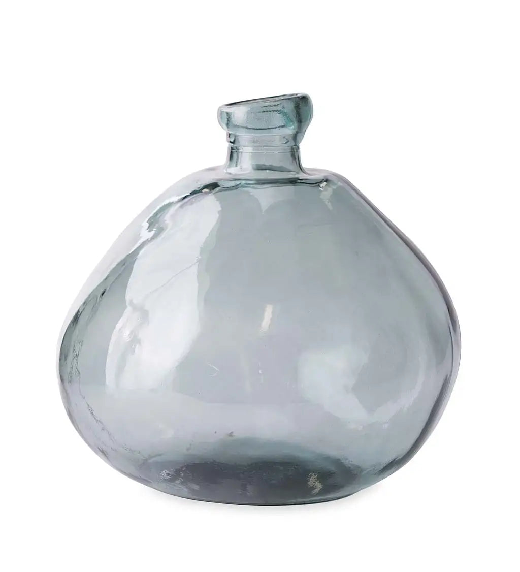 Grey Blue Short Vase