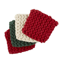 Load image into Gallery viewer, Christmas Crochet Coaster Set
