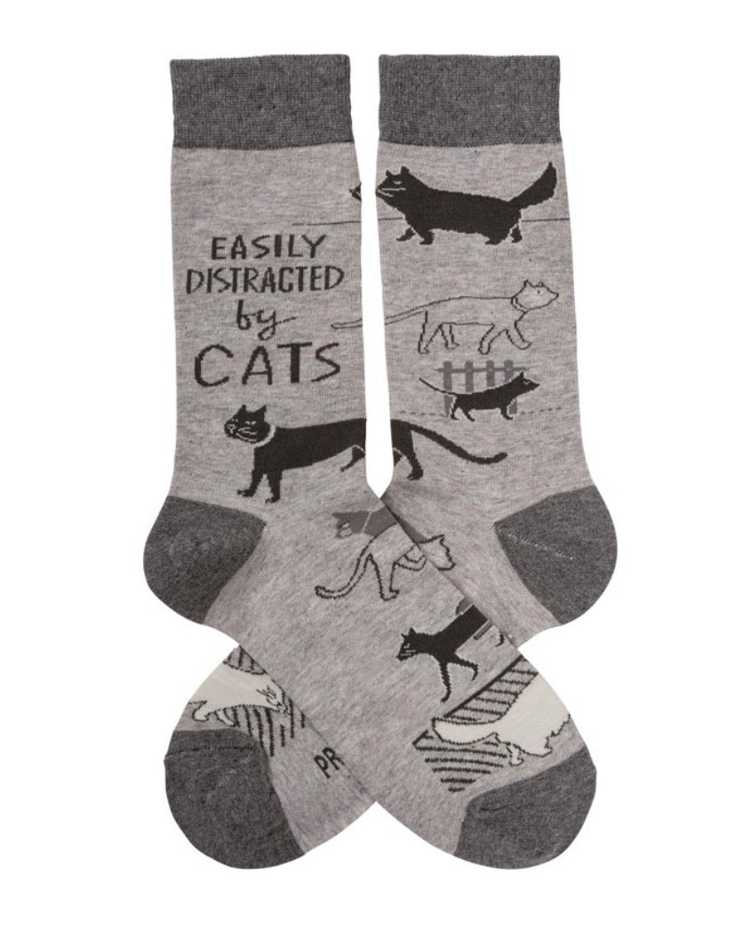 Distracted by Cats Socks