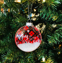Load image into Gallery viewer, Plaid Snow Globe Ornament
