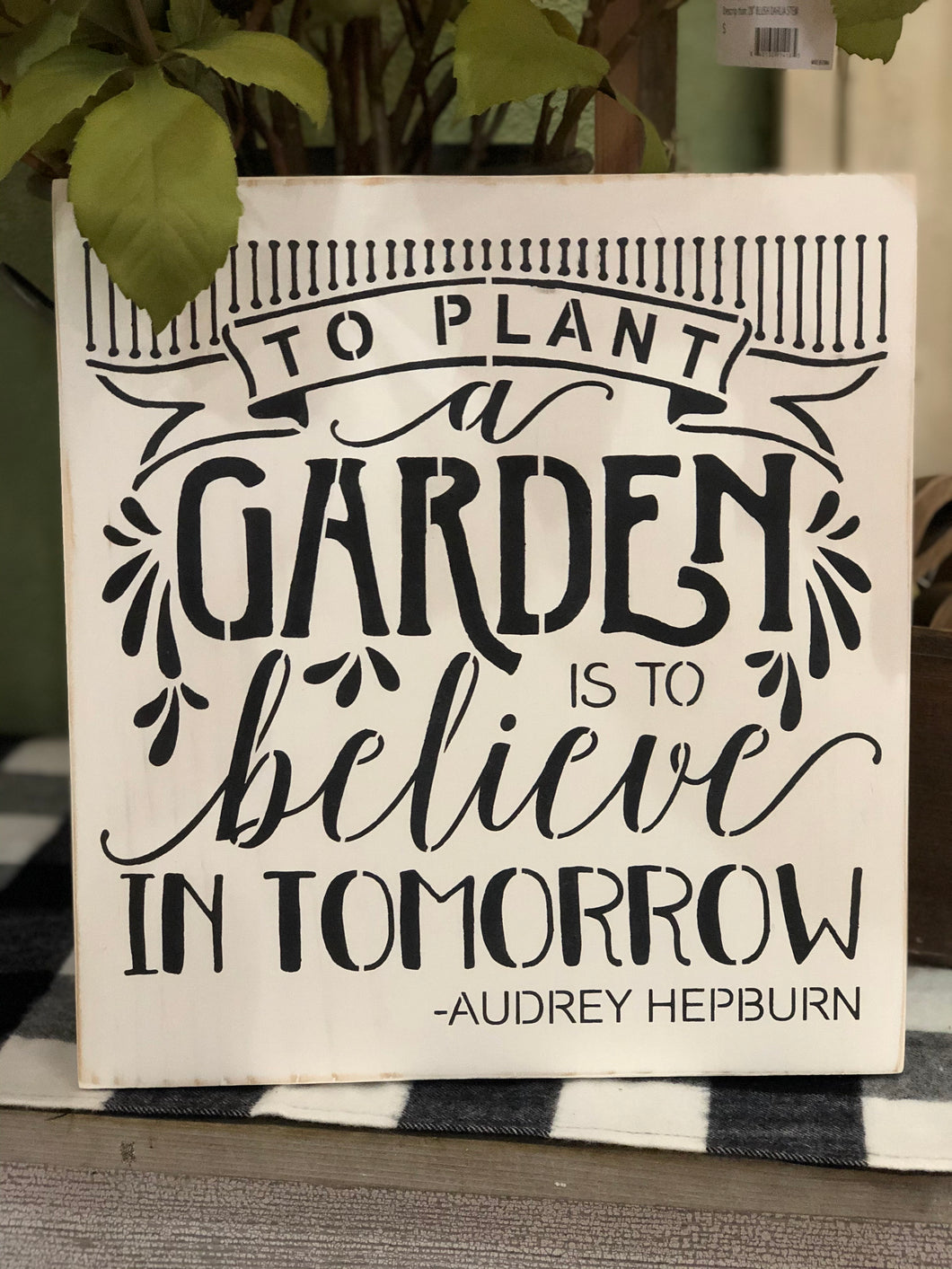 To Plant A Garden Sign