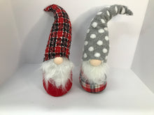Load image into Gallery viewer, Gnome with Plaid &amp; Polka-Dot Hat Figurine
