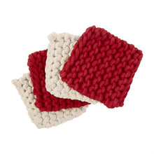 Load image into Gallery viewer, Christmas Crochet Coaster Set
