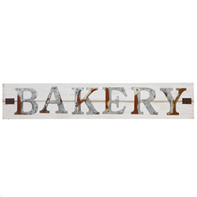 Load image into Gallery viewer, Layered Rusted Galvanized &quot;Bakery&quot; Wall Decor
