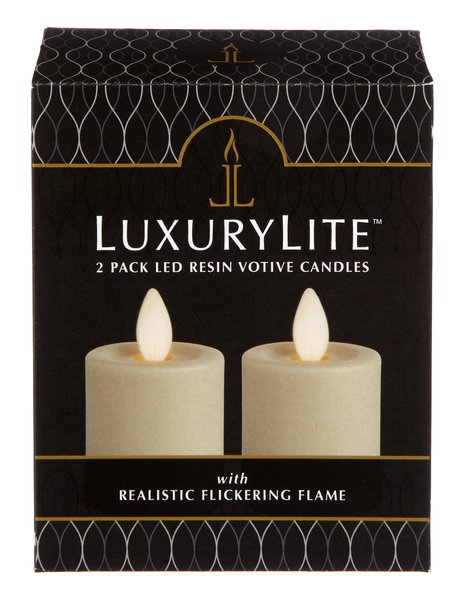 Ivory LED Water Resistant Votive Candles