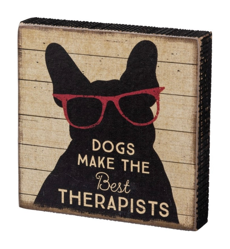 Dog Therapist Block Sign