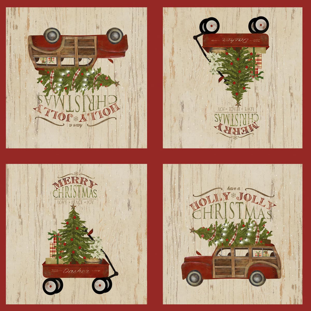 Holly Jolly Christmas Paper Beverage Napkins