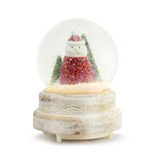 Lit Musical Snow Day Santa Snow Globe
